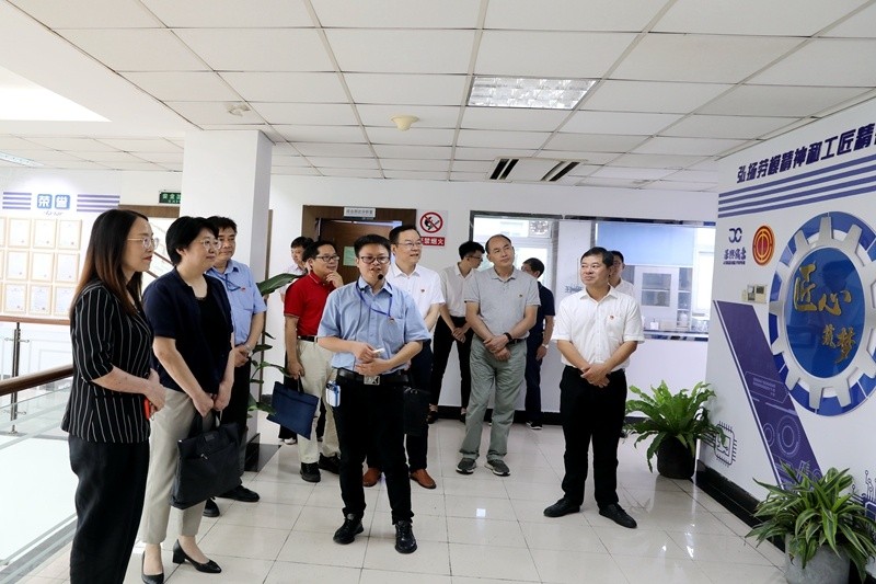 2020年7月14日，时任浙江省总工会党组成员、副主席张卫华一行莅临8868体育首页登录调研推进新时代产业工人队伍建设改革工作
