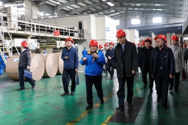 国家邮政局赵民一行莅临8868体育首页登录调研快递包装绿色治理试点工作